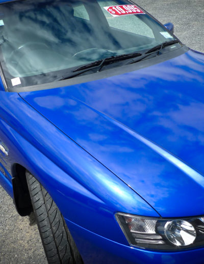 Holden bonnet after detailing and chip repair