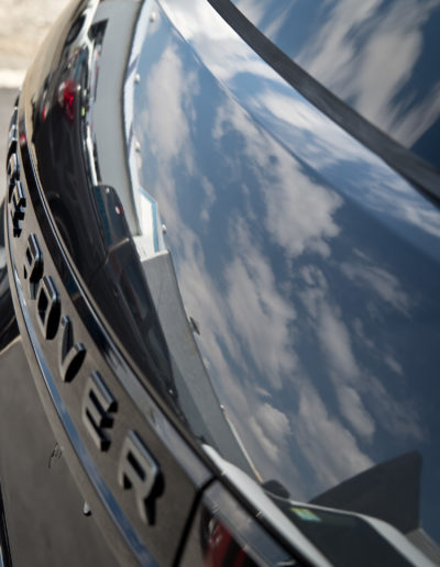 Rear door reflections in paint