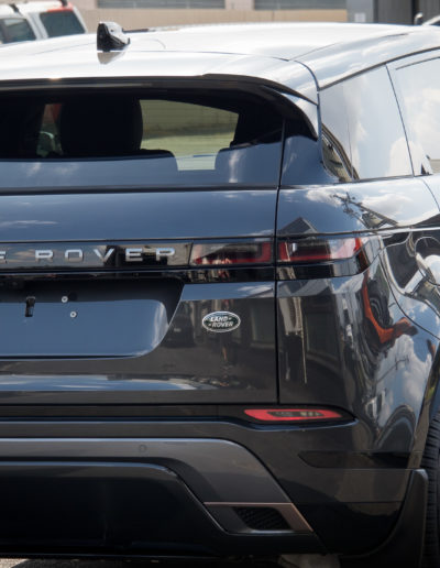 Rear view with wet look in paint