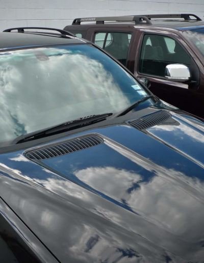 Reflection on bonnet after water spots removed