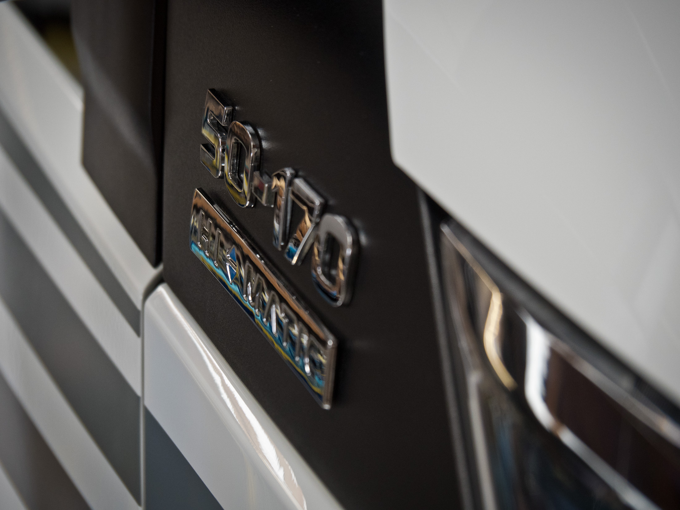 Iveco 50-170 badge close up view