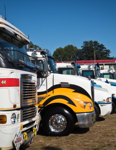 Row of trucks