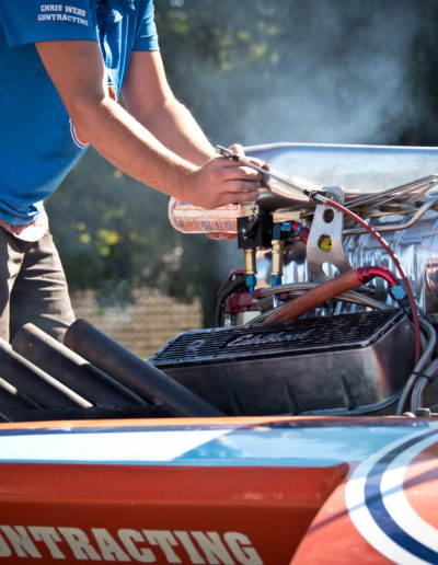 Boat engine attempting to start