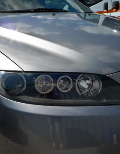 Right headlight after repair