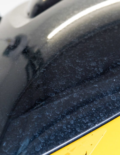 Mineral water spots on jet ski lid