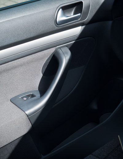 Front left door card after treatment for viruses