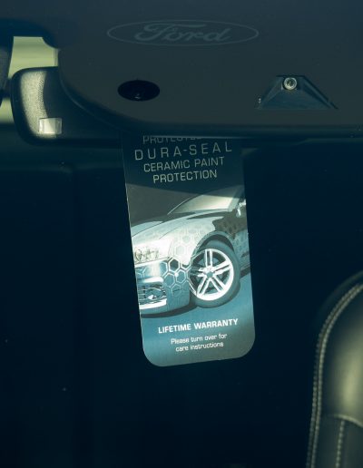 Wider view of Dura-Seal window card