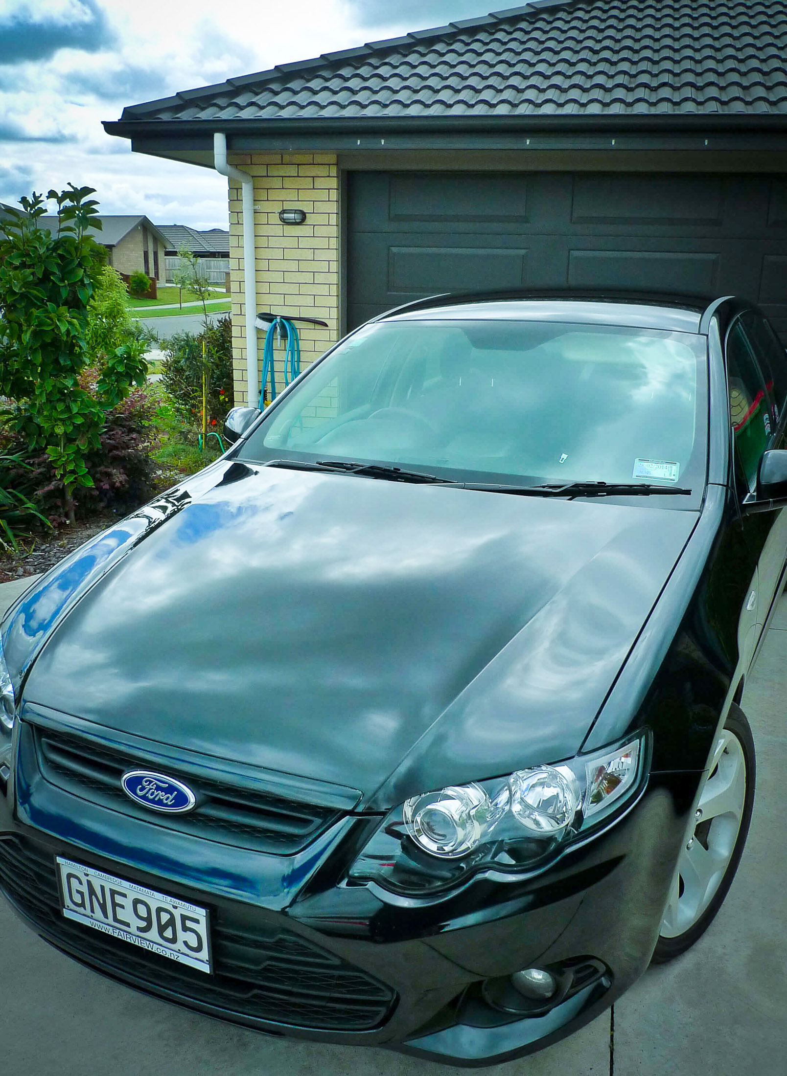 Front and bonnet after chip repairs and full paint detailing