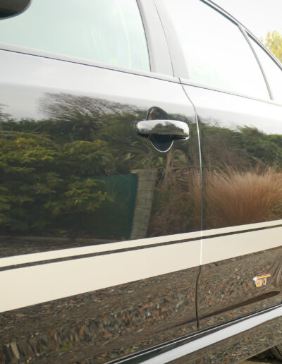 Left front and rear door with deep reflections in paint