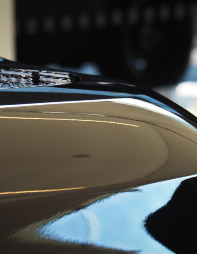 Front right and bonnet edge with depth and reflections after coating applied