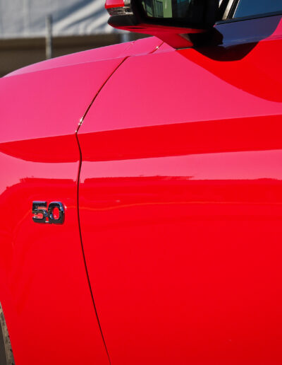 Close up of left front side